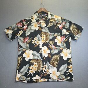 Roundy Bay Men's‎ Short Sleeve Button Up Floral Hawaiian Shirt Size Large